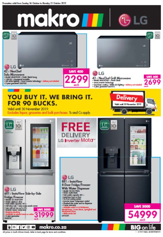 Catalogue Appliances Makro Online Site