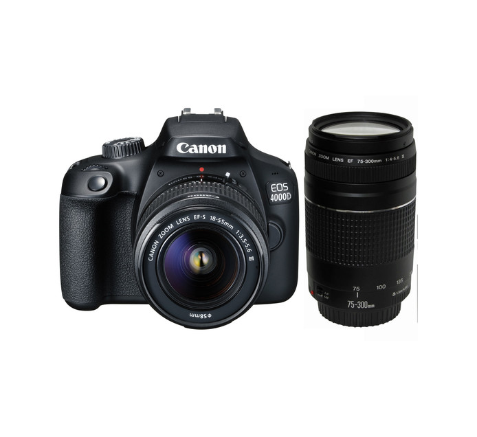 CANON 4000D DSLR Twin lens Camera Kit Single Lens Reflex (SLR) Camer